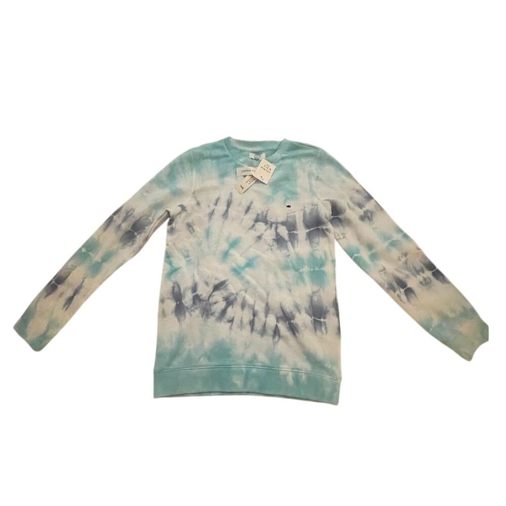 Crown & Ivy Kids Tie-Dye Sweatshirt – Size L (10/12) – Blue Spiral – NWT